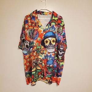 Misslook Men's Casual Button Down Print Shirt size 3X